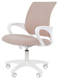 Детское компьютерное кресло CHAIRMAN KIDS 103 LT, ткань букле barni, зефир, пластик белый